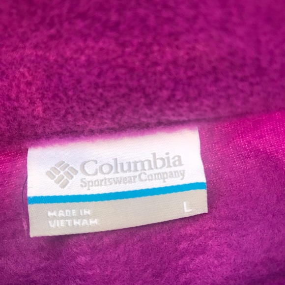 Columbia women’s Fleece purple jacket - Picture 4 of 4